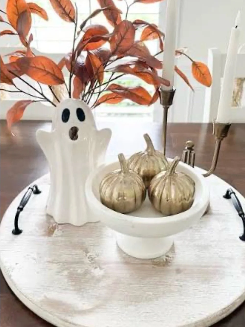 NEW Halloween White Ghost Pitcher or Vase